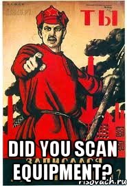  Did you scan equipment?, Мем А ты записался добровольцем