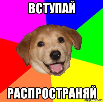 вступай распространяй, Мем Advice Dog