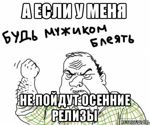 А если у меня не пойдут осенние релизы, Мем блять