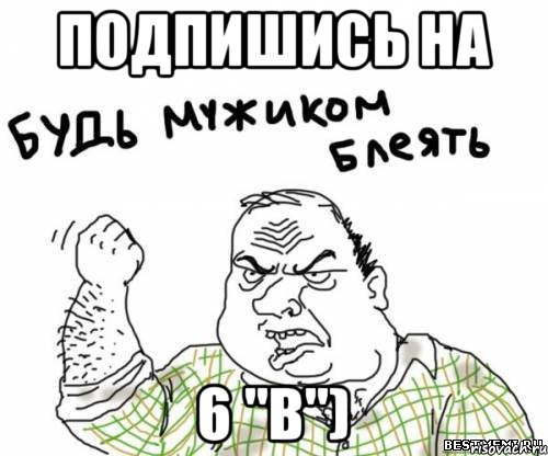 подпишись на 6 "В"), Мем блять