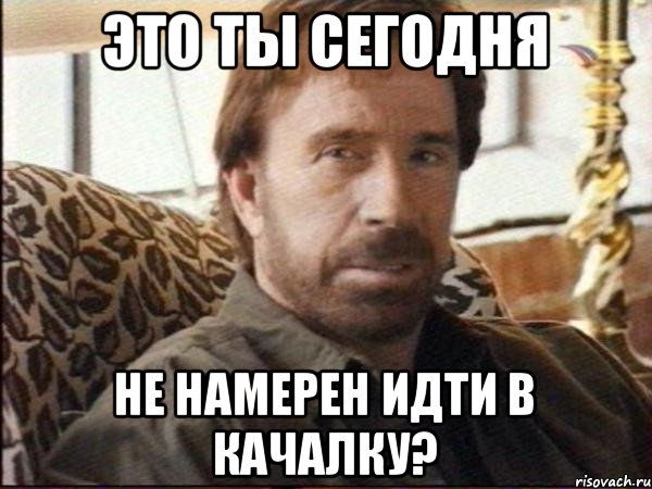 это ты сегодня не намерен идти в качалку?, Мем чак норрис