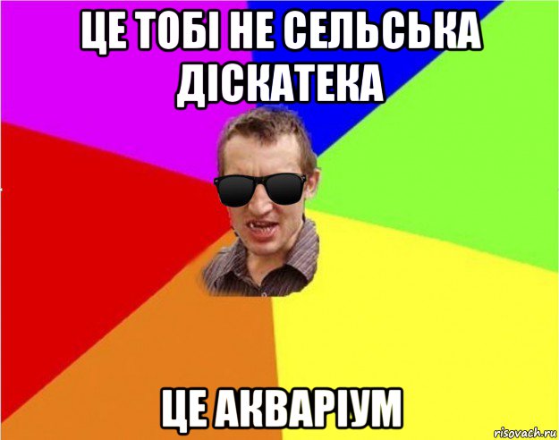 це тобі не сельська діскатека це акваріум, Мем Чьоткий двiж