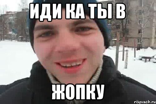 Иди ка ты в жопку
