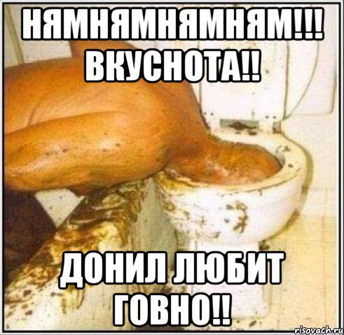 Нямнямнямням!!! Вкуснота!! Донил любит говно!!, Мем Дайвер