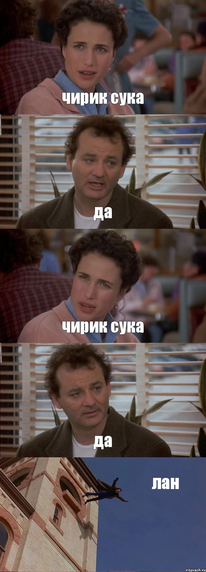 чирик сука да чирик сука да лан, Комикс День сурка