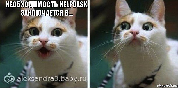 Необходимость HelpDesk заключается в... 