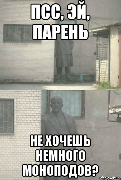 Псс, эй, парень Не хочешь немного моноподов?