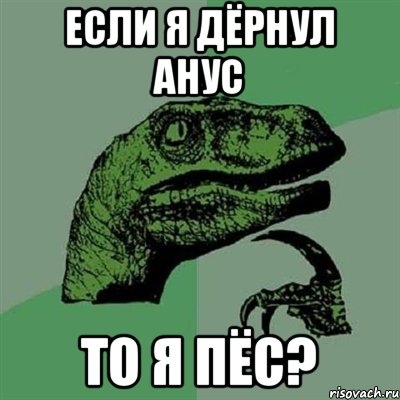 если я дёрнул анус то я пёс?, Мем Филосораптор