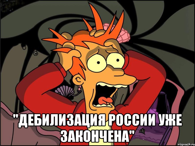  "Дебилизация России уже закончена", Мем Фрай в панике