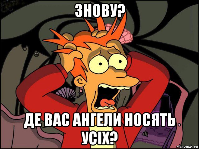 знову? де вас ангели носять усіх?, Мем Фрай в панике