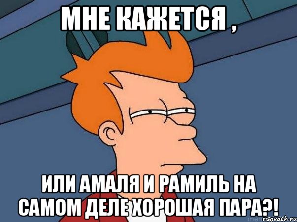 Мне кажется , Или Амаля и Рамиль на самом деле хорошая пара?!, Мем  Фрай (мне кажется или)