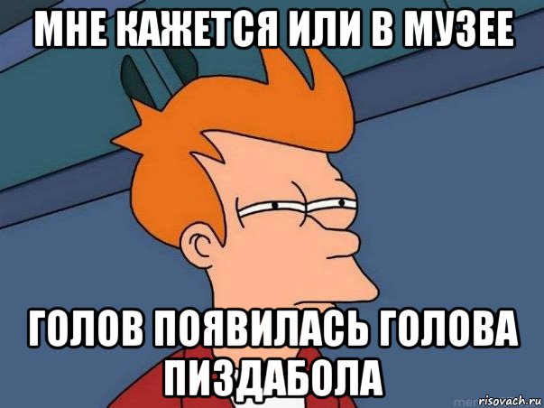 мне кажется или в музее голов появилась голова пиздабола, Мем  Фрай (мне кажется или)