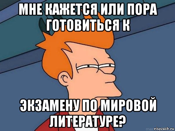 мне кажется или пора готовиться к экзамену по мировой литературе?, Мем  Фрай (мне кажется или)