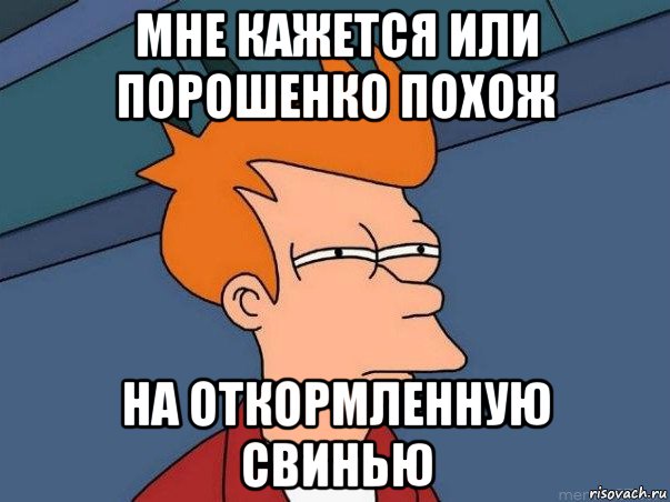 мне кажется или порошенко похож на откормленную свинью, Мем  Фрай (мне кажется или)