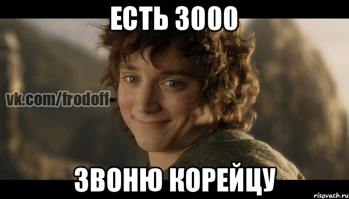 Есть 3000 Звоню корейцу, Мем  Фродо