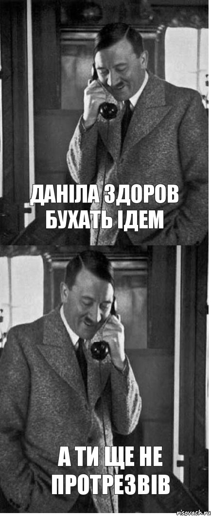 даніла здоров бухать ідем а ти ще не протрезвів, Комикс  гитлер