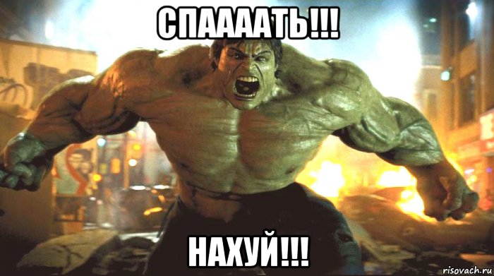 спаааать!!! нахуй!!!, Мем ЗЛОЙ ХАЛК