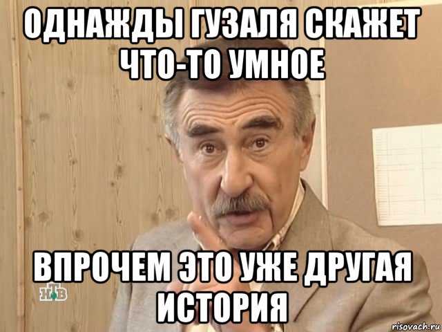 однажды гузаля скажет что-то умное впрочем это уже другая история, Мем Каневский (Но это уже совсем другая история)