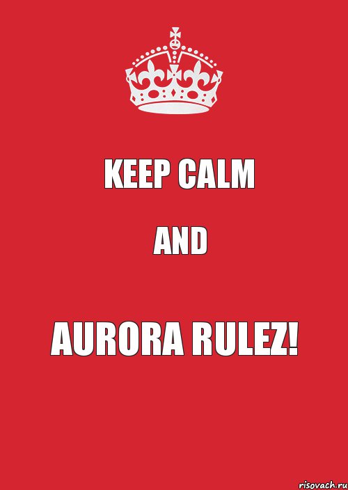 Keep Calm And Aurora rulez!, Комикс Keep Calm 3