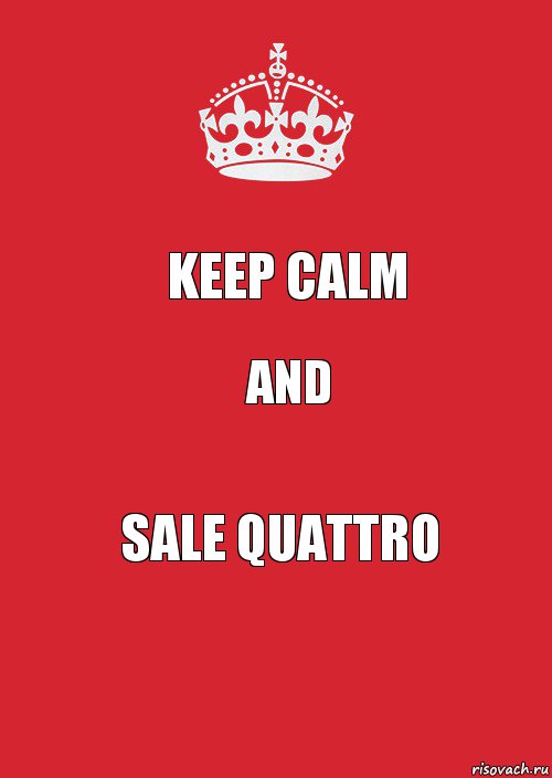 keep calm and sale quattro, Комикс Keep Calm 3