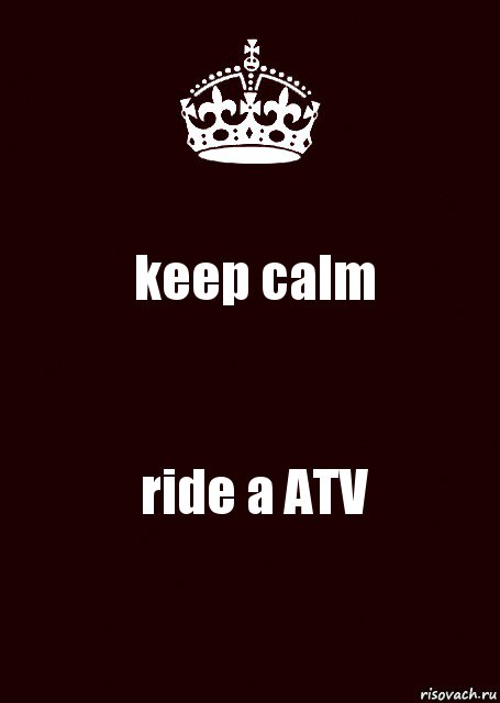 keep calm ride a ATV, Комикс keep calm