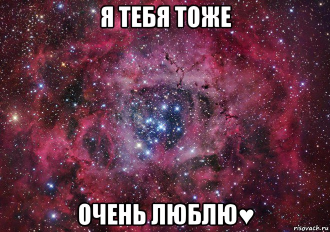 я тебя тоже очень люблю♥