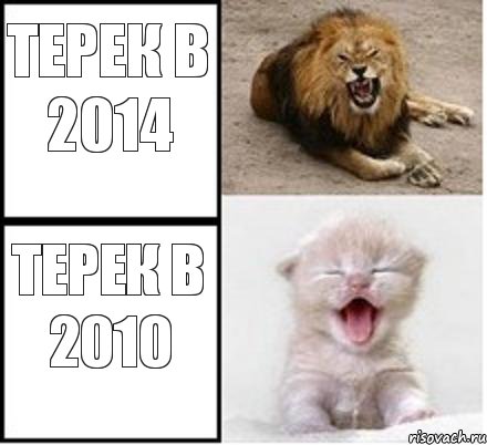 Терек в 2014 Терек в 2010