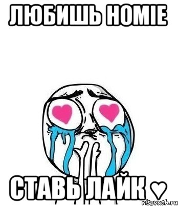 Любишь HOMIE ставь лайк ♥, Мем Влюбленный