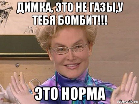 димка, это не газы,у тебя бомбит!!! это норма