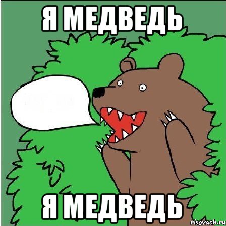 Я медведь Я медведь, Мем Медведь-шлюха