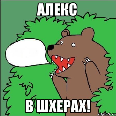 АЛЕКС В ШХЕРАХ!, Мем Медведь-шлюха