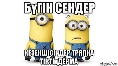 бүгін сендер кезекшісіңдер тряпка тіктіңдерма, Мем Миньоны