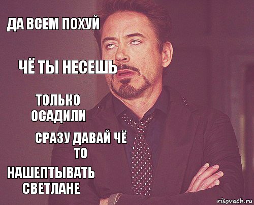 да всем похуй  Только осадили нашептывать светлане   сразу давай чё то  чё ты несешь , Комикс мое лицо