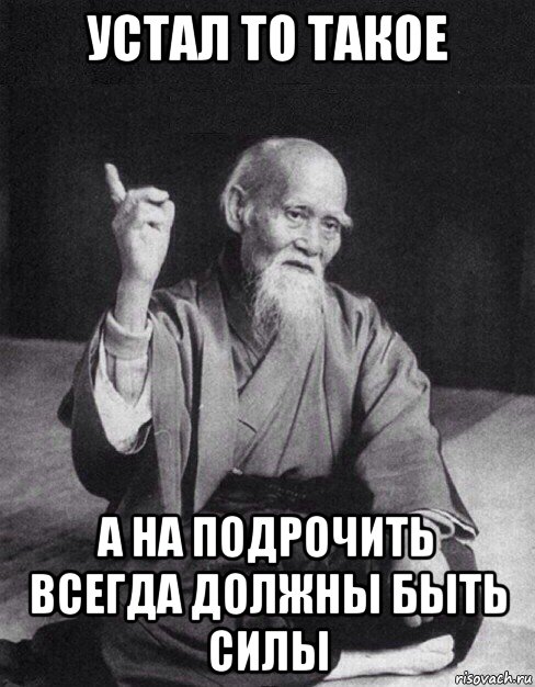 устал то такое а на подрочить всегда должны быть силы, Мем Монах-мудрец (сэнсей)