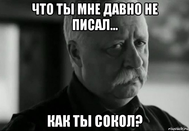 что ты мне давно не писал... как ты сокол?, Мем Не расстраивай Леонида Аркадьевича