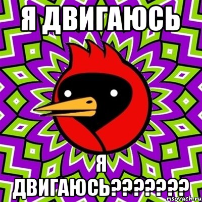 я двигаюсь Я ДВИГАЮСЬ???????, Мем Омская птица