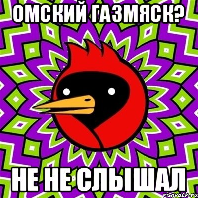 омский газмяск? не не слышал, Мем Омская птица