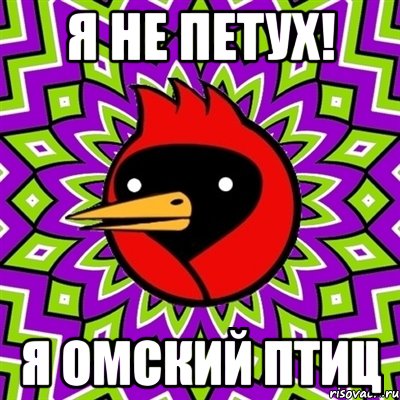 Я не петух! Я омский ПТИЦ, Мем Омская птица