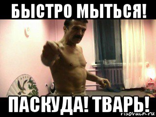 быстро мыться! паскуда! тварь!, Мем Паскуда тварь