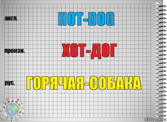 Hot-dog Хот-дог Горячая-собака, Комикс  Перевод с английского