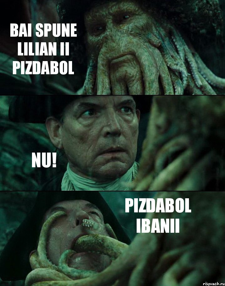 BAI SPUNE LILIAN II PIZDABOL NU! PIZDABOL IBANII, Комикс Пираты Карибского моря