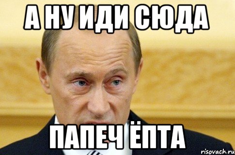 а ну иди сюда папеч ёпта, Мем путин