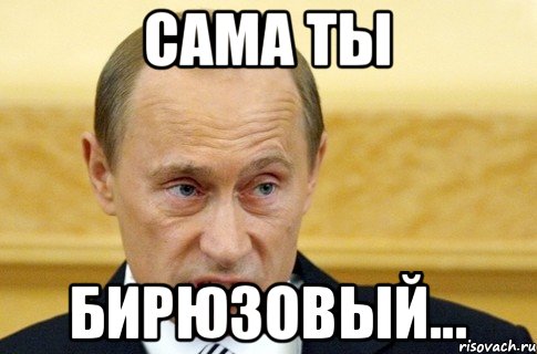 сама ты бирюзовый..., Мем путин