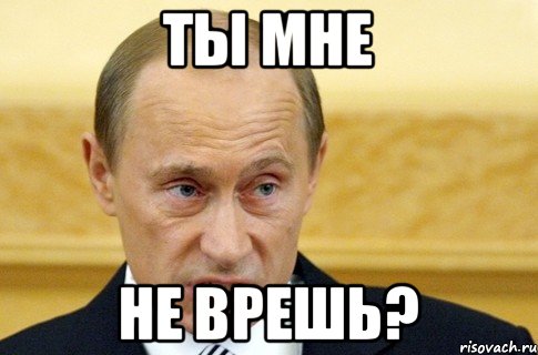 ты мне не врешь?, Мем путин