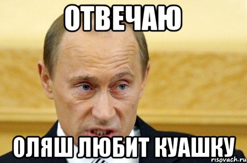 отвечаю Оляш любит Куашку, Мем путин