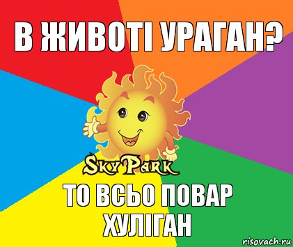 В животі ураган? То всьо повар
хуліган, Комикс Скай парк