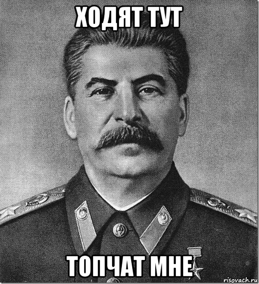 ходят тут топчат мне