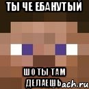 ты че ебанутый шо ты там делаешь, Мем стив