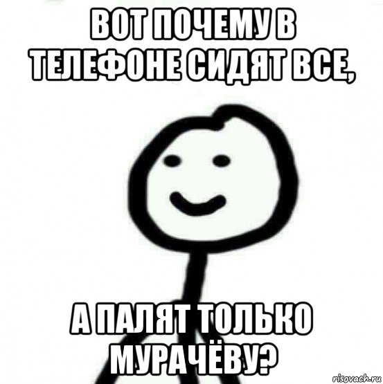 вот почему в телефоне сидят все, а палят только мурачёву?, Мем Теребонька (Диб Хлебушек)