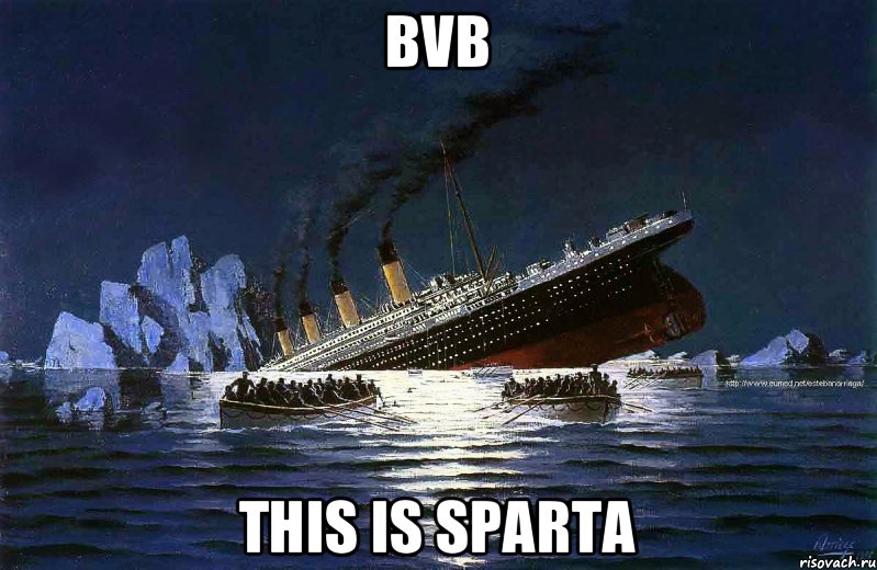 BVB THIS IS SPARTA, Мем Титаник